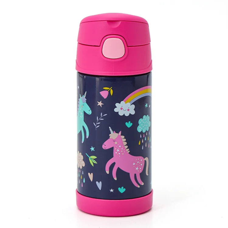 Termo Infantil Funtainer F401 Thermos 355ml - Unicornios