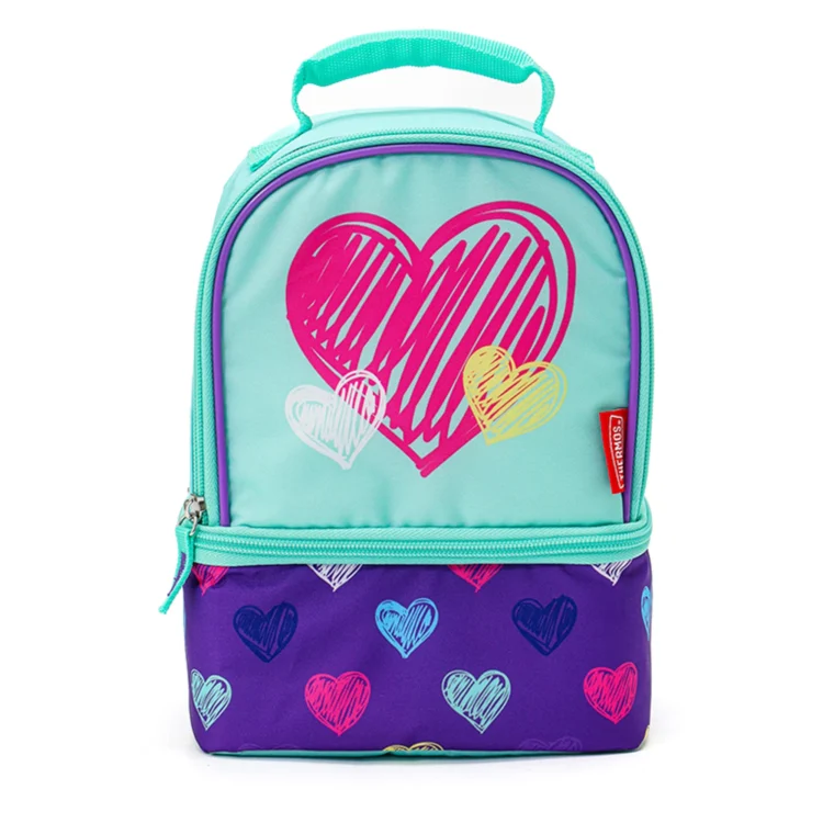 Lonchera Térmica Mochila 2 en 1 Thermos Kids - Corazones violeta