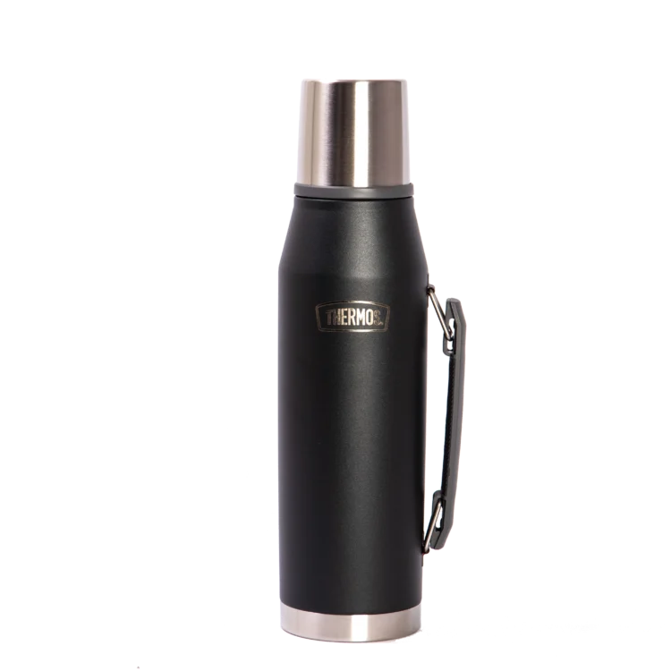 Termo Thermos 1300ml con Pico Pulsador - Gris Oscuro